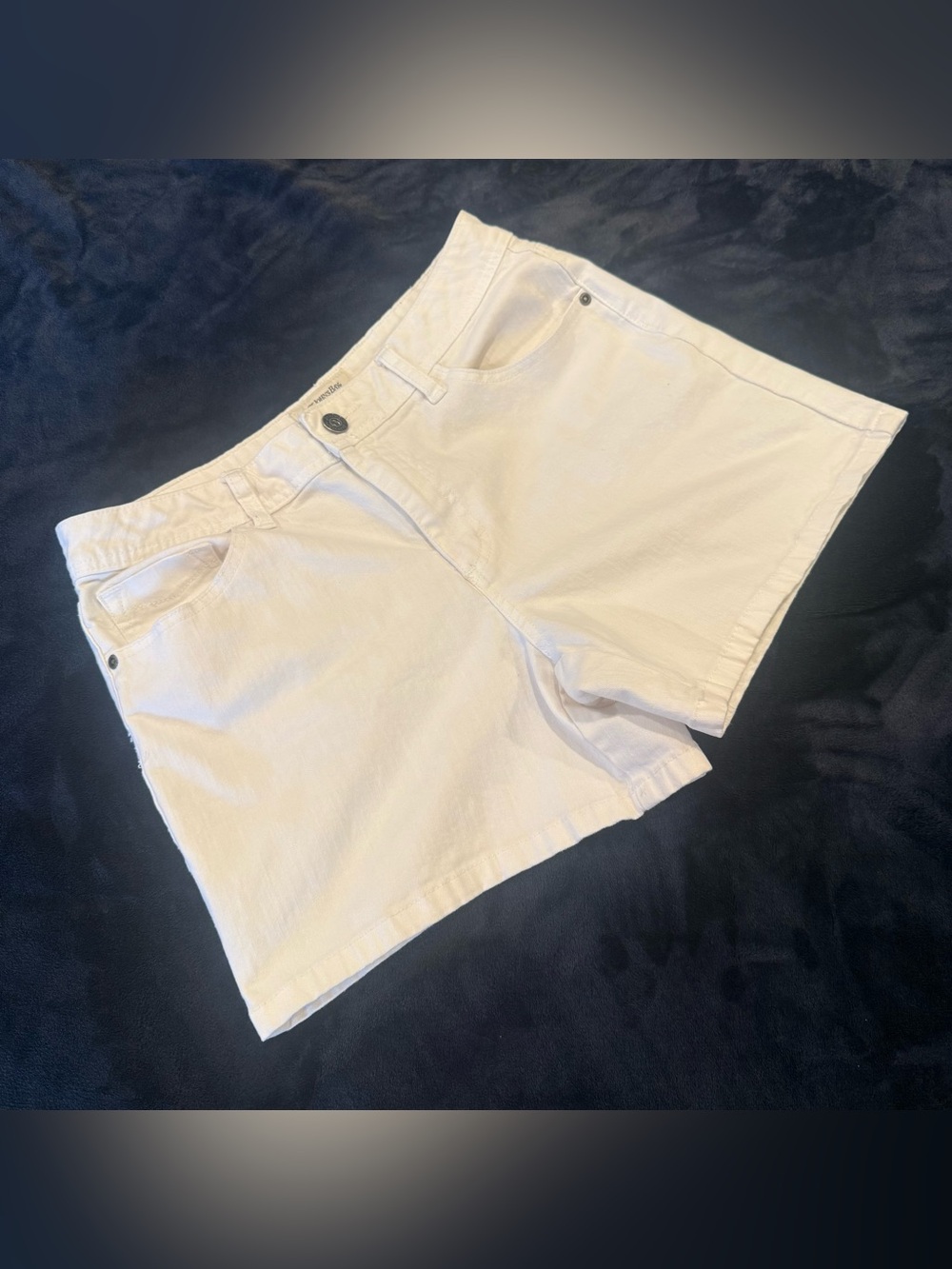 St. John's Bay White Denim Shorts